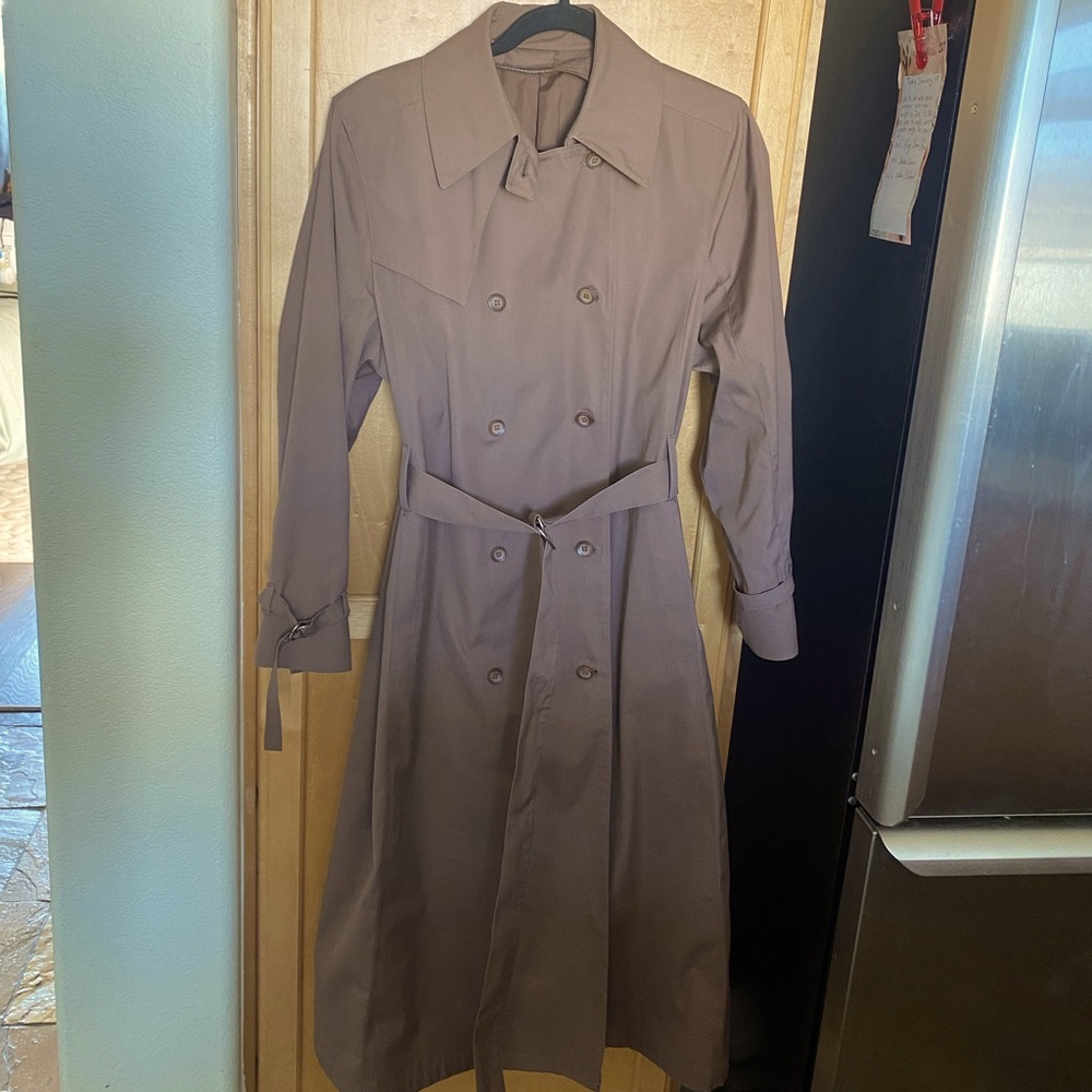 London fog tan coat beautiful